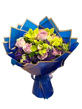 Ocean Love - Lila Gül ve Orkideler