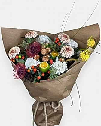 Spiced Citrus Harvest – Protea & Citrus Bouquet